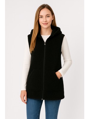 Sweet's Collection Yelek Uzun Tunik Welsoft Peluş Kadın