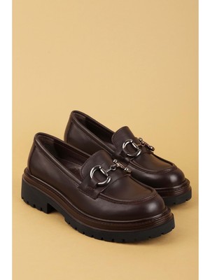 Gondol Hakiki Deri Kalın Taban Hafif Oxford Ayakkabı ERP.742 - Kahverengi - 38 Kahverengi