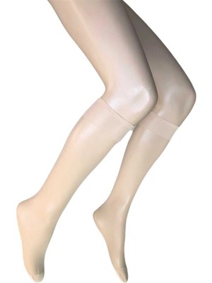 Çamaşır Kenti Parlak Dizaltı Kadın Çorap 15 Denye Ten 57