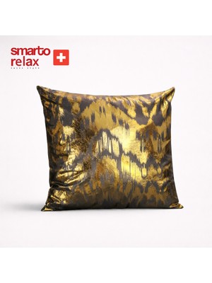 Smarto Relax Tekli Antibakteriyel Desenli Dekoratif Dolgulu  Kırlent 47X47 cm