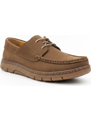 Komcero Bağlı Marine Model Kauçuk Taban Hakiki Deri Günlük Ayakkabı Y3318-179