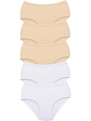 Çamaşır Kenti 5 Adet Tutku Kadın Yüksek Bel Bato Kalın Lastik Külot S10