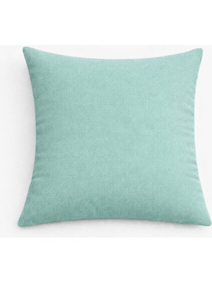 PerdeYap Kadife Dokulu Mint Yeşili Kırlent Yastık Kılıfı ( 1 Adet )