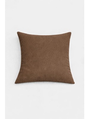 PerdeYap Kadife Dokulu Kahverengi Kırlent Yastık Kılıfı ( 1 Adet )