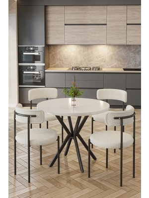 Baresmu Tedbar Sandalye 4 Kişilik - Teddy Sandalye Modern Tasarım