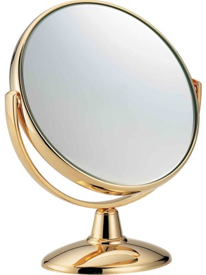 Janeke Gold Altın Masaüstü Yuvarlak Ayaklı Makyaj Aynası 170 mm AU496,3