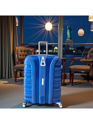 Kapella Accord Kırılmaz Pp Valiz Lacivert Büyük Boy