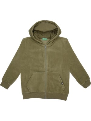 United Colors Of Benetton BNT-B21878 Erkek Çocuk   Sweatshirt Polar Haki