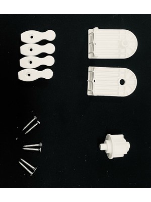 Kidmex Stor Zebra Perde Dişi, Erkek Ayak , Boru Sonu ve Çıta Mil Aparatı