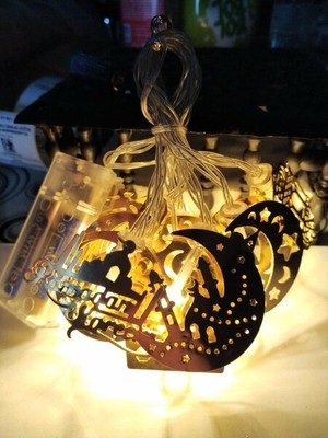 Winnboss Ramazan Desenli Pilli Peri LED 2 Metre ve Piller Dahil