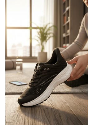 Enoch Erkek Spor Koşu ve Yürüyüş Ayakkabısı Tam Ortopedik Tabanlı Yüksek Bilek Destekli Esnek Model