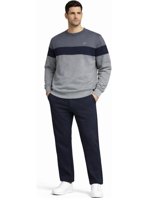 Pantoloncu Ali 3 Iplik Şardonlu Bisiklet Yaka Eşofman Takımı