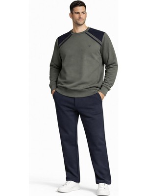 Pantoloncu Ali 3 Iplik Şardonlu Bisiklet Yaka Eşofman Takımı