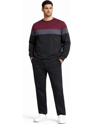 Pantoloncu Ali 3 Iplik Şardonlu Bisiklet Yaka Eşofman Takımı