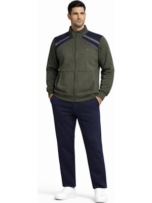 Pantoloncu Ali 3 Iplik Şardonlu Fermuarlı Eşofman Takımı