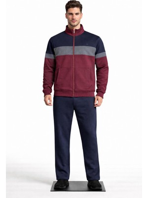 Pantoloncu Ali 3 Iplik Şardonlu Fermuarlı Eşofman Takımı