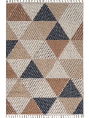 Halı Sepeti Enti Bukle 1405 Sarı Enti Bukle Hav Toz Vermez Hasır Dokulu Etnik Antialerji