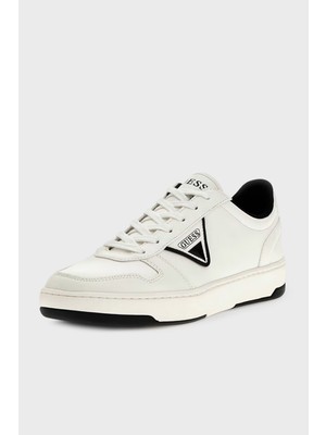 Guess Vincent Logolu Bağcıklı Sneaker Ayakkabı  FMPVINELE12 Erkek Ayakkabı Fmpvın ELE12 Whblk
