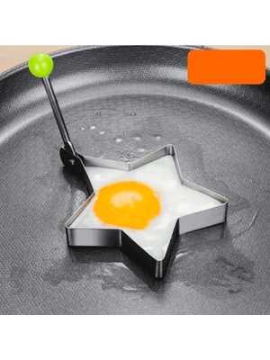 Metalik Yıldız Şeklinde Metal Omlet Yumurta ve Krep Kalıpları