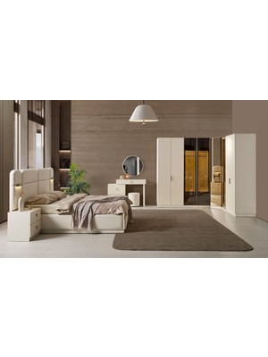 Sofya Bazalı Yatak Odası - Köşe Dolaplı