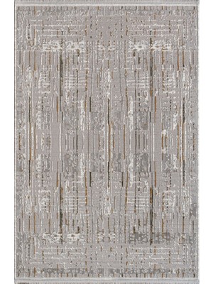 Halı Sepeti Artemis Halı Serena 03366C Gri Gold Halı Yumuşak Dokulu Salon Koridor Mutfak Yatak Odası Halısı