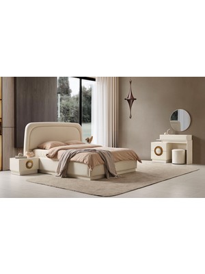 Lisboa Bazalı Yatak Odası - Köşe Dolaplı