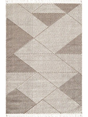 Halı Sepeti Enti Bukle 1413 Bej Iskandinav Halı Kesme Yolluk Salon Halı Koridor Oturma Odası Halısı