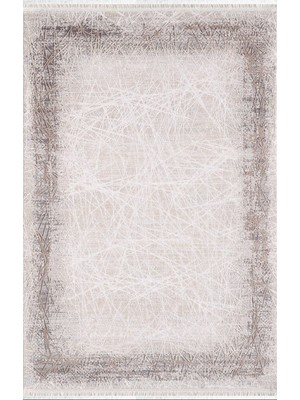 Halı Sepeti Artemis Halı Barok 02241B Bej Kiremit Halı Yumuşak Dokulu Salon Koridor Mutfak Yatak Odası Halısı