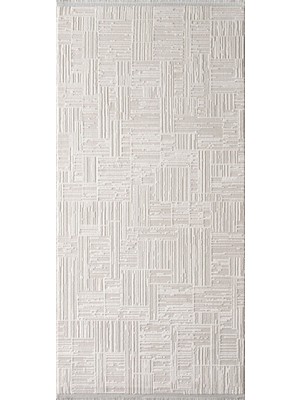 Halı Sepeti Artemis Halı Eva 01100E Gri Krem Halı Yumuşak Dokulu Salon Koridor Mutfak Yatak Odası Halısı