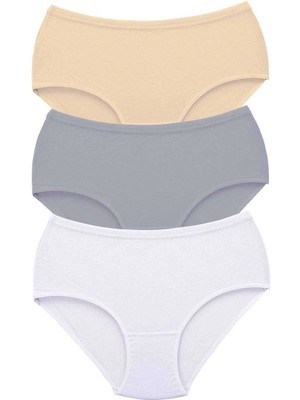 Çamaşır Kenti 3 Adet Tutku Kadın Yüksek Bel Bato Kalın Lastik Külot S10