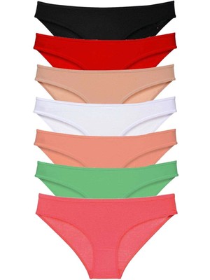 Çamaşır Kenti 7 Adet Süper Eko Set Likralı Kadın Slip Külot Set 5