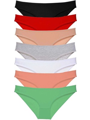 Çamaşır Kenti 7 Adet Süper Eko Set Likralı Kadın Slip Külot Set 1