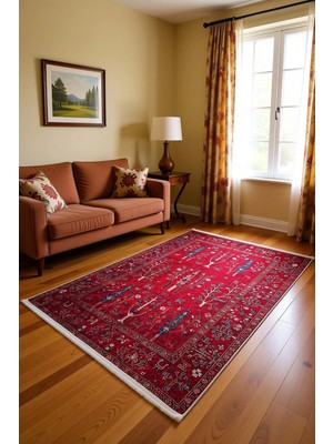 Blghome Dokuma Tabanlı Kolay Tamizlenir Dekoratif Halı BLG3810