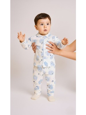 Buufuu Bebek Yenidogan Çocuk Pamuklu Oya'li Alt Üst Takım Hediyelik