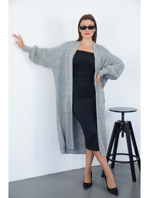 Pico Giyim Düz Cepli Triko Hırka