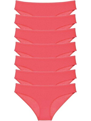 Çamaşır Kenti 7 Adet Süper Eko Set Likralı Kadın Slip Külot Fuşya