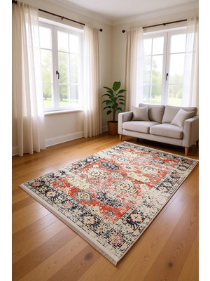Blghome Dokuma Tabanlı Kolay Tamizlenir Dekoratif Halı BLG3812