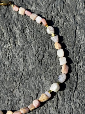 CAPO By Aytaç Yamaç Pembe Opal ve Inci Taşlı Kolye