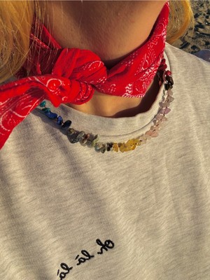 CAPO By Aytaç Yamaç Rainbow Doğaltaş Çakra Kolye