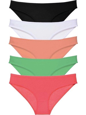 Çamaşır Kenti 5 Adet Süper Eko Set Likralı Kadın Slip Külot 517