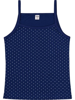 Civil Girls Mavi-Beyaz  2-10 Yaş Kız Çocuk 2'li Atlet - Standart 10-11 Yaş