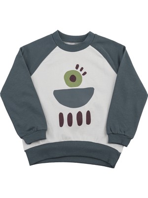 "reglan" Sweatshirt - Koyu Mavi