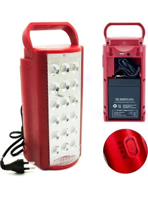 Epilons 24 Büyük Ledli 80 Saat Yanan Powerbank Özellikli Akülü LED Işıldak