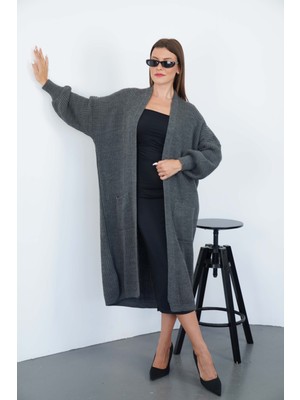 Pico Giyim Düz Cepli Triko Hırka