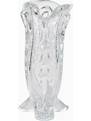 Louise Roe Vintage Drape El Işçiliği Heykelsi Tasarım, Cam Vazo