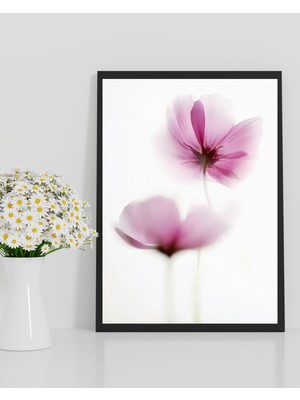 Rosa Art Tablo | Ahşap Çerçeveli Tablo | Çerçeveli Poster | Satranç Desenler Tablo | Soyut, Minimal Tablo