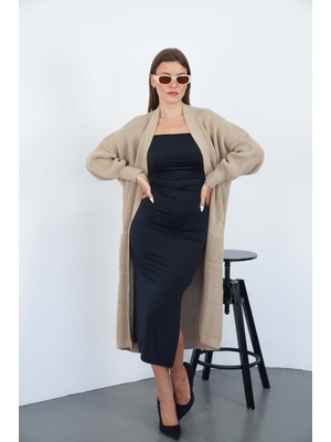 Pico Giyim Düz Cepli Triko Hırka