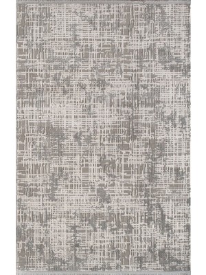 Halı Sepeti Artemis Halı Samoa 02965A Gri Krem Halı Yumuşak Dokulu Salon Koridor Mutfak Yatak Odası Halısı