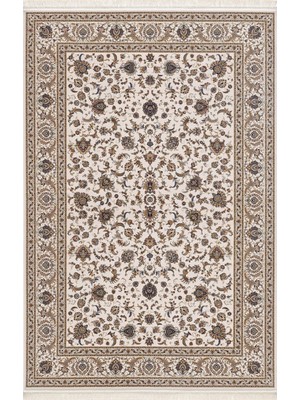 Halı Sepeti Artemis Halı Silk 05160Z Ipek Halı Krem Yumuşak Dokulu Salon Koridor Mutfak Yatak Odası Halısı