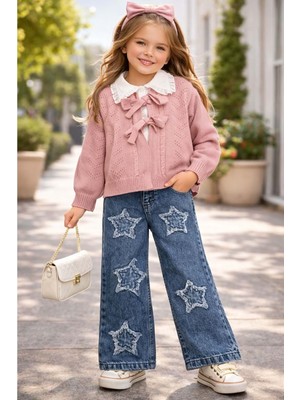 Gültekin Bebe Miss Melinda Pantolonlu Hırkalı 3 Lü Takım 5-8 Yaş YAŞ-332996 - Pembe